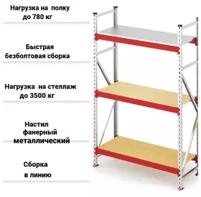 Стеллажи грузовые СГР/MGK 
